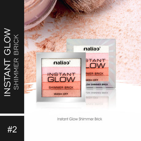 Maliao® Instant Glow Shimmer Brick Powder. maliao.pk