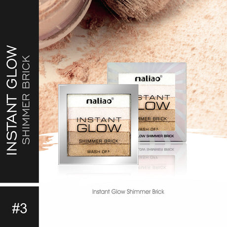 Maliao® Instant Glow Shimmer Brick Powder. maliao.pk
