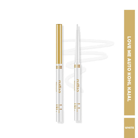 Two eyeliner pencils with gold accents on a white background. maliao.pk