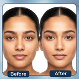 Before and after comparison of a woman's face with 'Before' on the left and 'After' on the right.maliao.pk