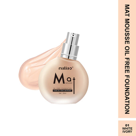 Maliao® Mat Mousse Oil-Free Foundation Lightweight Matte