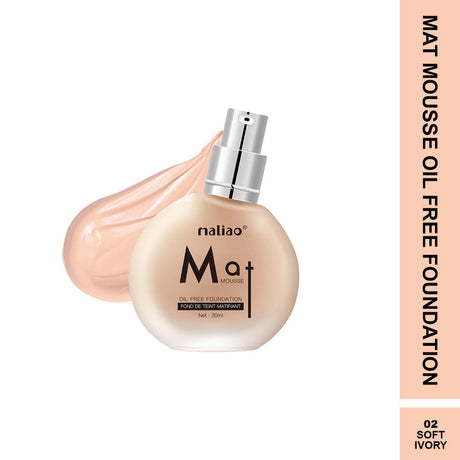 Maliao® Mat Mousse Oil-Free Foundation Lightweight Matte