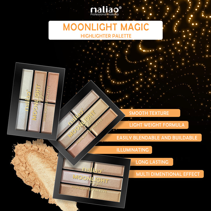 Maliao® Moonlight Magic Highlighter Palette. maliao.pk