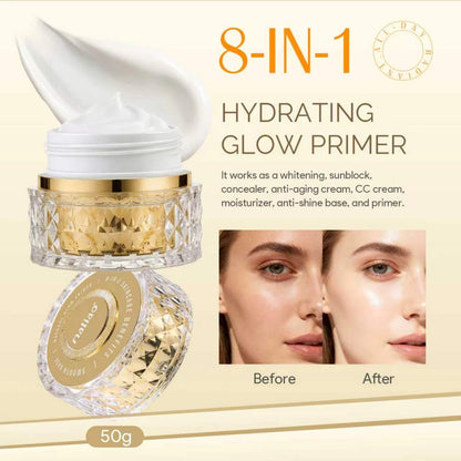 Maliao® Natural Primer 8-in-1 – Hydrating Glow Makeup Primer with Hyaluronic Acid