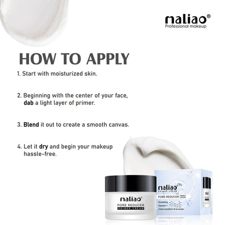 Maliao® Pore Reducer Primer Cream – Smooth Matte Base