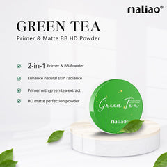 Maliao Primer & Matte BB HD Powder with Green Tea Extract