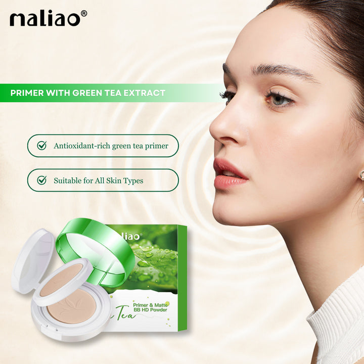 Maliao® Primer & Matte BB Powder with Green Tea. maliao.pk