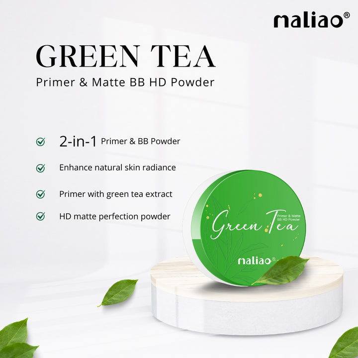Maliao® Primer & Matte BB Powder with Green Tea. maliao.pk