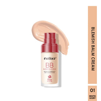 Maliao BB Cream bottle with applicator on a white background. maliao.pk
