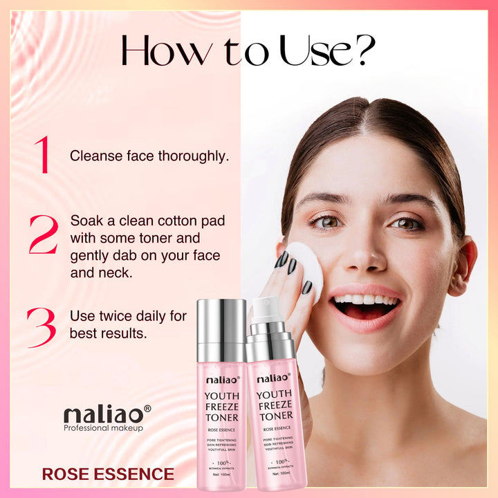 Maliao® Rose Essence Youth Freeze Toner 100ml. maliao.pk