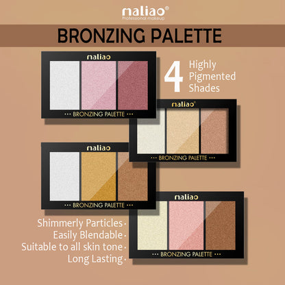 Maliao® Shimmering Bronzing Palette Glow Finish