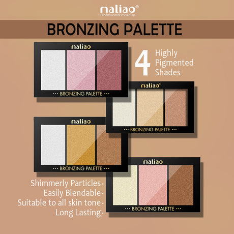 Maliao® Shimmering Bronzing Palette Glow Finish