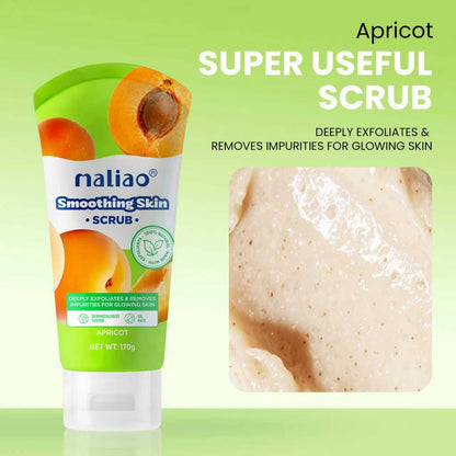 Maliao® Smoothing Skin Apricot Scrub 170g – Exfoliating Scrub for Smooth, Soft Skin