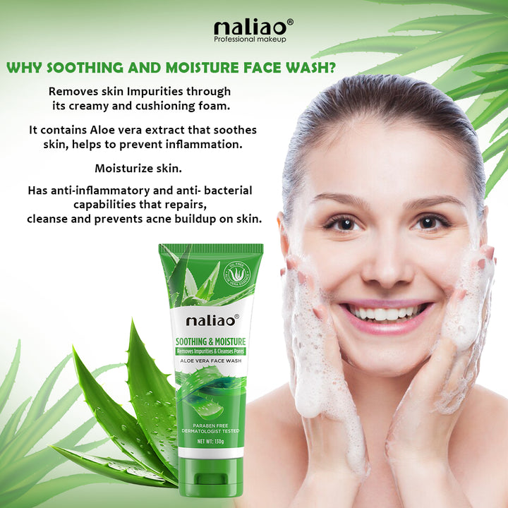 Maliao® Soothing Aloe Vera Face Wash – Gentle Cleanser. maliao.pk