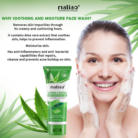Maliao® Soothing Aloe Vera Face Wash – Gentle Cleanser. maliao.pk