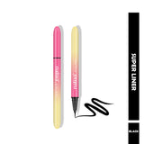 Eyeliner pen with pink and yellow gradient casing on a white background. maliao.pk