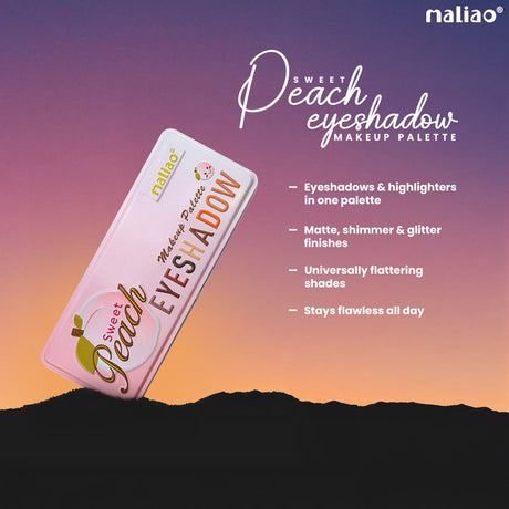 Maliao® Sweet Peach Eyeshadow Palette – Warm Glow