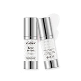 Two skincare cream bottles with silver caps and white labels on a white background maliao.pk