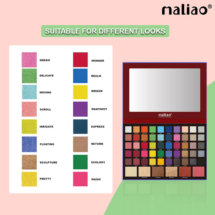 Maliao® Terraced Makeup Palette 56 Colors – Pro Kit
