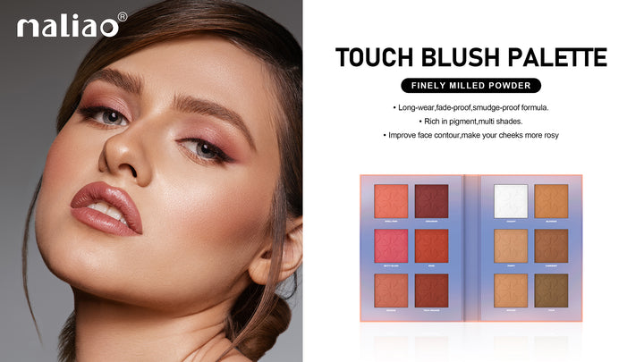 Maliao® Touch Blush Palette – Soft Glow Cheek Colors
