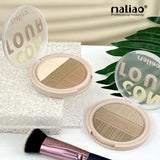 Maliao® Tricolor Contour Powder – Sculpt & Highlight. maliao.pk