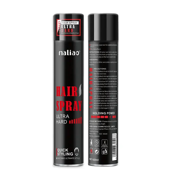 Maliao® Ultra Hard Hair Spray Level 7 – 420ml Strong Hold. maliao.pk