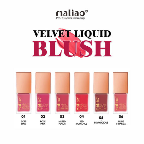 Maliao® Velvet Liquid Blush – Long-Lasting Glow