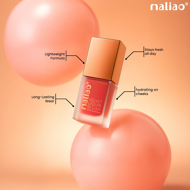 Maliao® Velvet Liquid Blush – Long-Lasting Glow