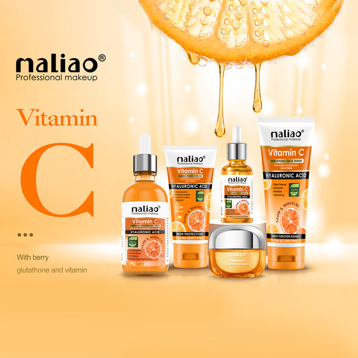 Maliao® Vitamin C Skincare Set with Hyaluronic Acid. maliao.pk