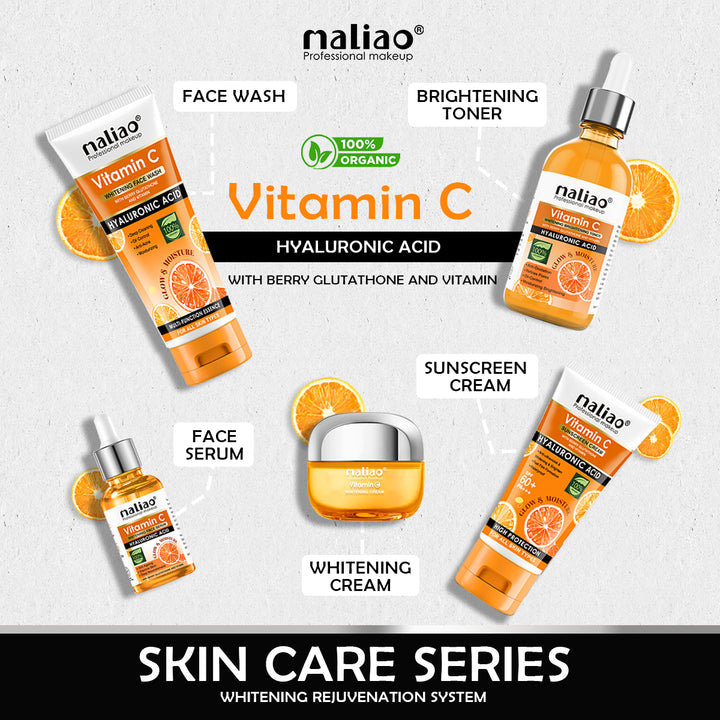 Maliao® Vitamin C Skincare Set with Hyaluronic Acid. maliao.pk