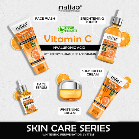 Maliao® Vitamin C Skincare Set with Hyaluronic Acid. maliao.pk