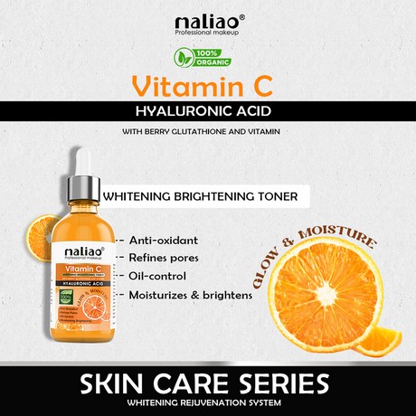 Maliao® Vitamin C Skincare Set with Hyaluronic Acid. maliao.pk