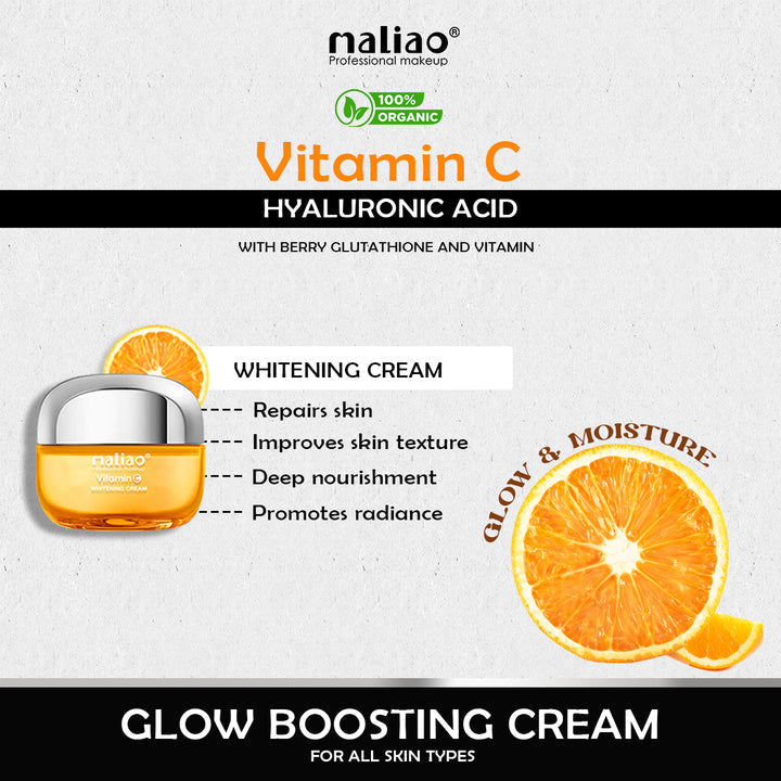 Maliao® Vitamin C Whitening Cream Glow Boosting. maliao.pk