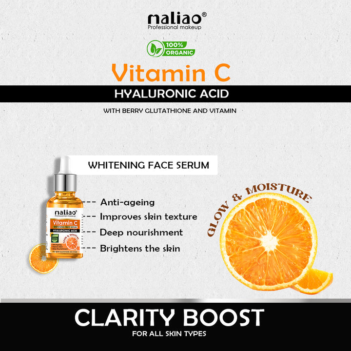 Maliao® Vitamin C Whitening Face Serum Glow Boost. maliao.pk