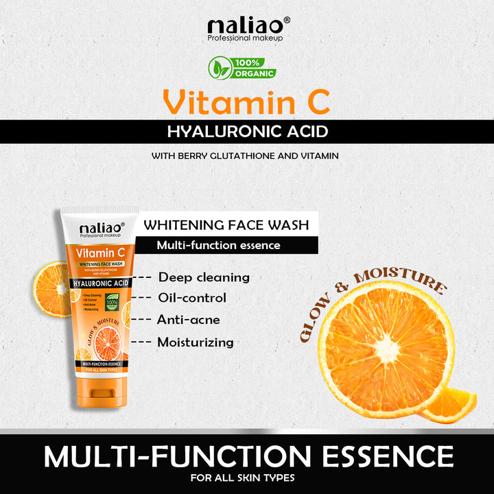 Maliao®  Vitamin C Whitening Face Wash. maliao.pk