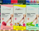 Three boxes of nialiao body waxing strips with different colored packaging. maliao.pk