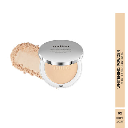 Maliao® Whitening Powder 2-in-1 Oil Control Compact. maliao.pk