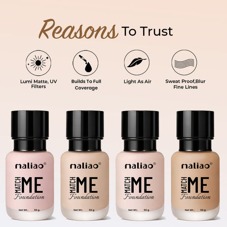 Maliao® Match Me Foundation – Natural Skin Finish