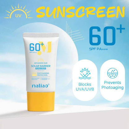 Maliao® Solar Barrier Sunscreen SPF 60+ PA+++ – Water Drop UV & Photoaging Protection