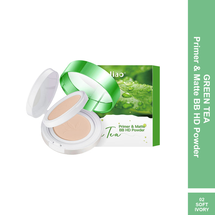 Maliao Primer & Matte BB HD Powder with Green Tea Extract