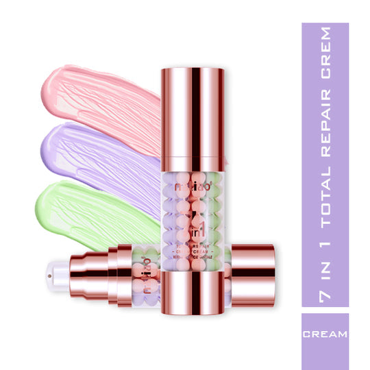 Cosmetic cream tube with applicator and color swatches on a white background maliao.pk