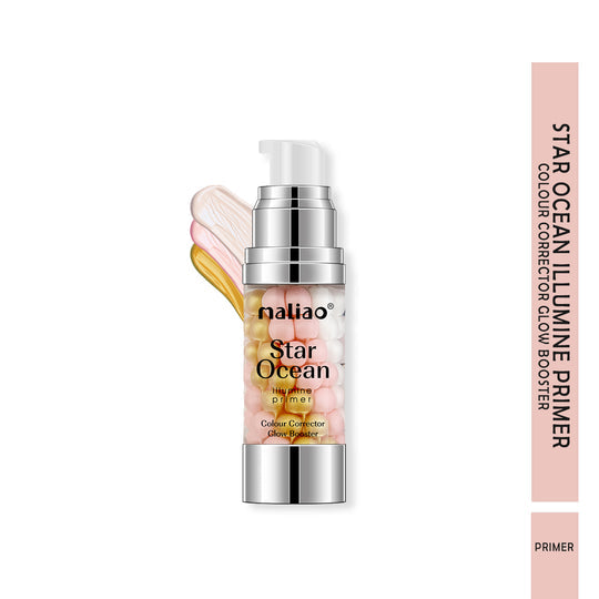 Mailiao Star Ocean Illumine Primer with packaging on a white  background maliao.pk
