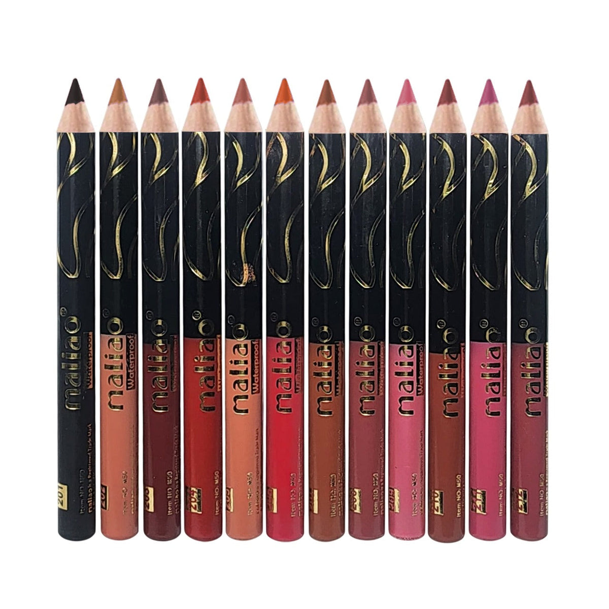 Maliao Premium Quality Eye & Lip Jumbo Pencils 12pcs set