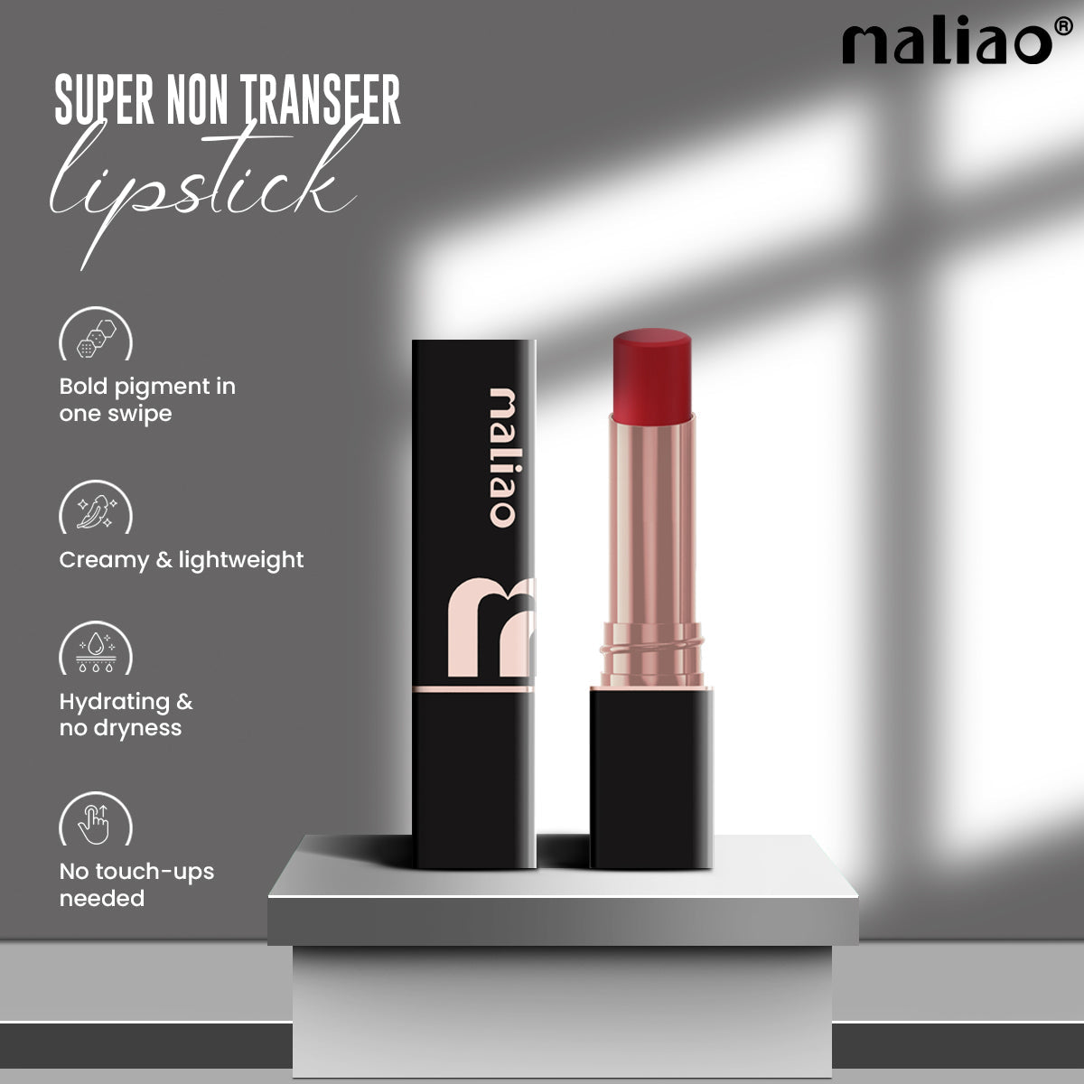 Maliao® Super Non-Transfer Lipstick – Long Lasting Matte
