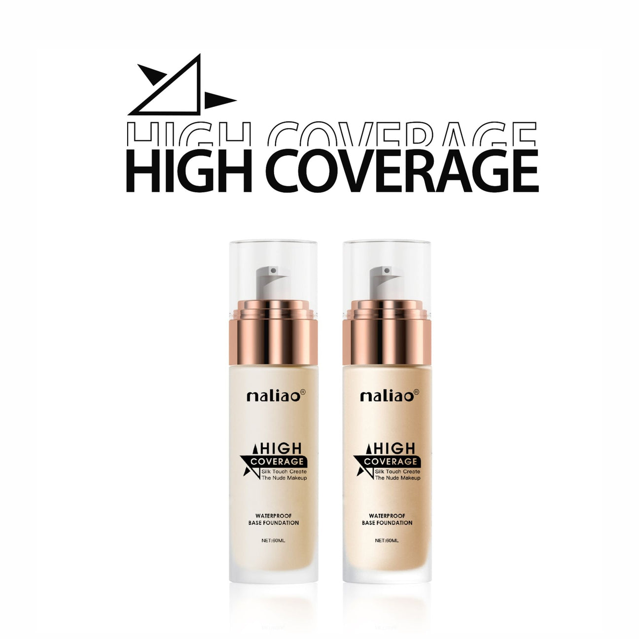 Maliao® High Coverage Foundation – Waterproof Base