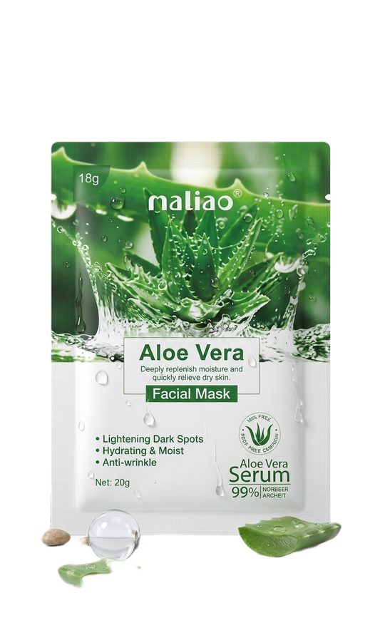 Maliao® Aloe Vera Facial Mask – Hydrating Sheet Mask